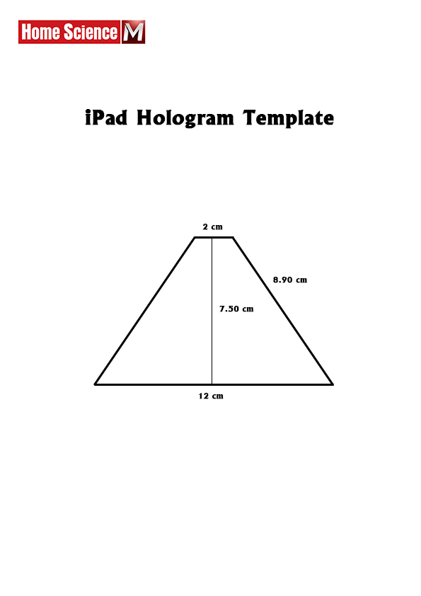 Tablet Hologram Template